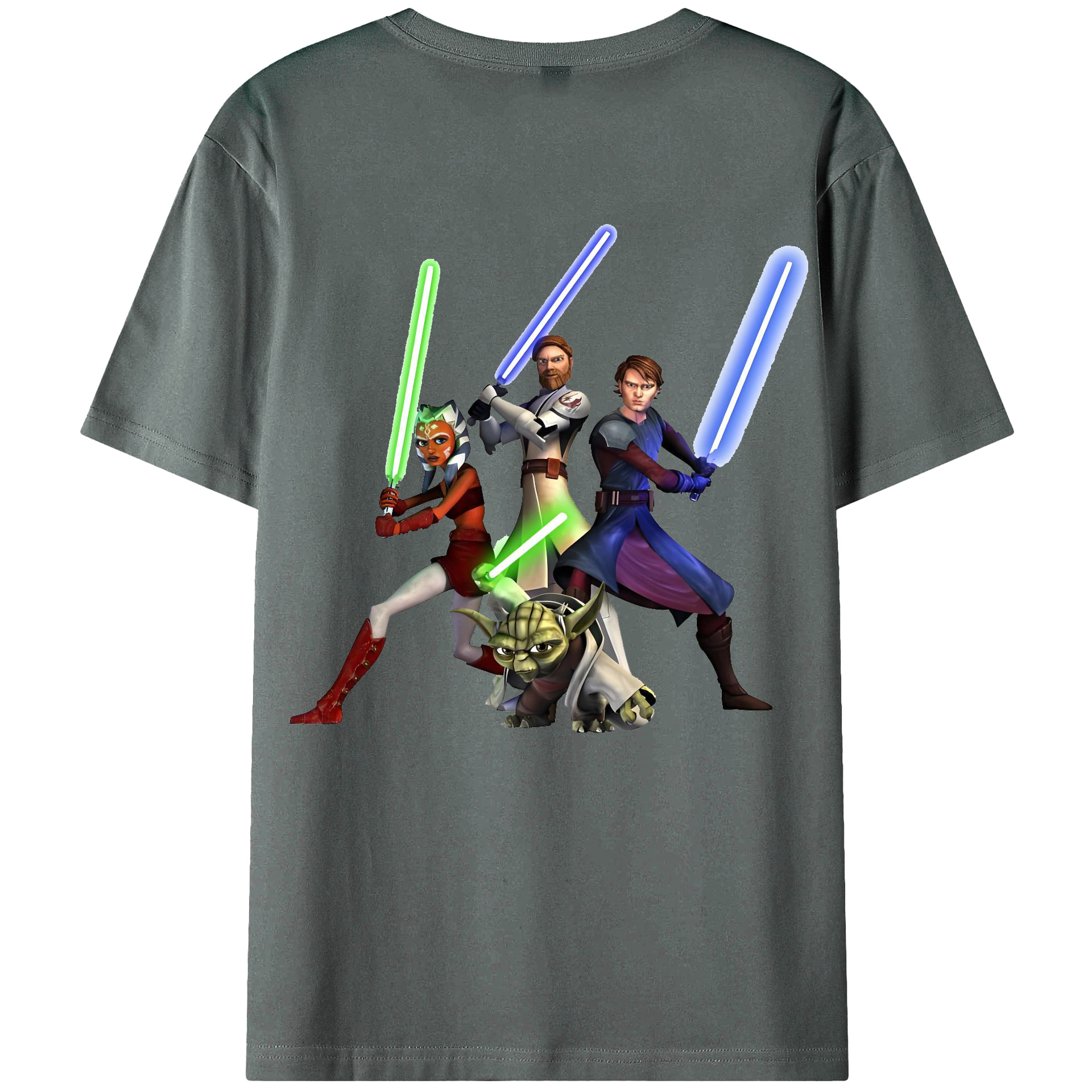 （画像用） スター・ウォーズ Star Wars 綿100％ メンズ半袖Tシャツ（バックプリント） 通気性